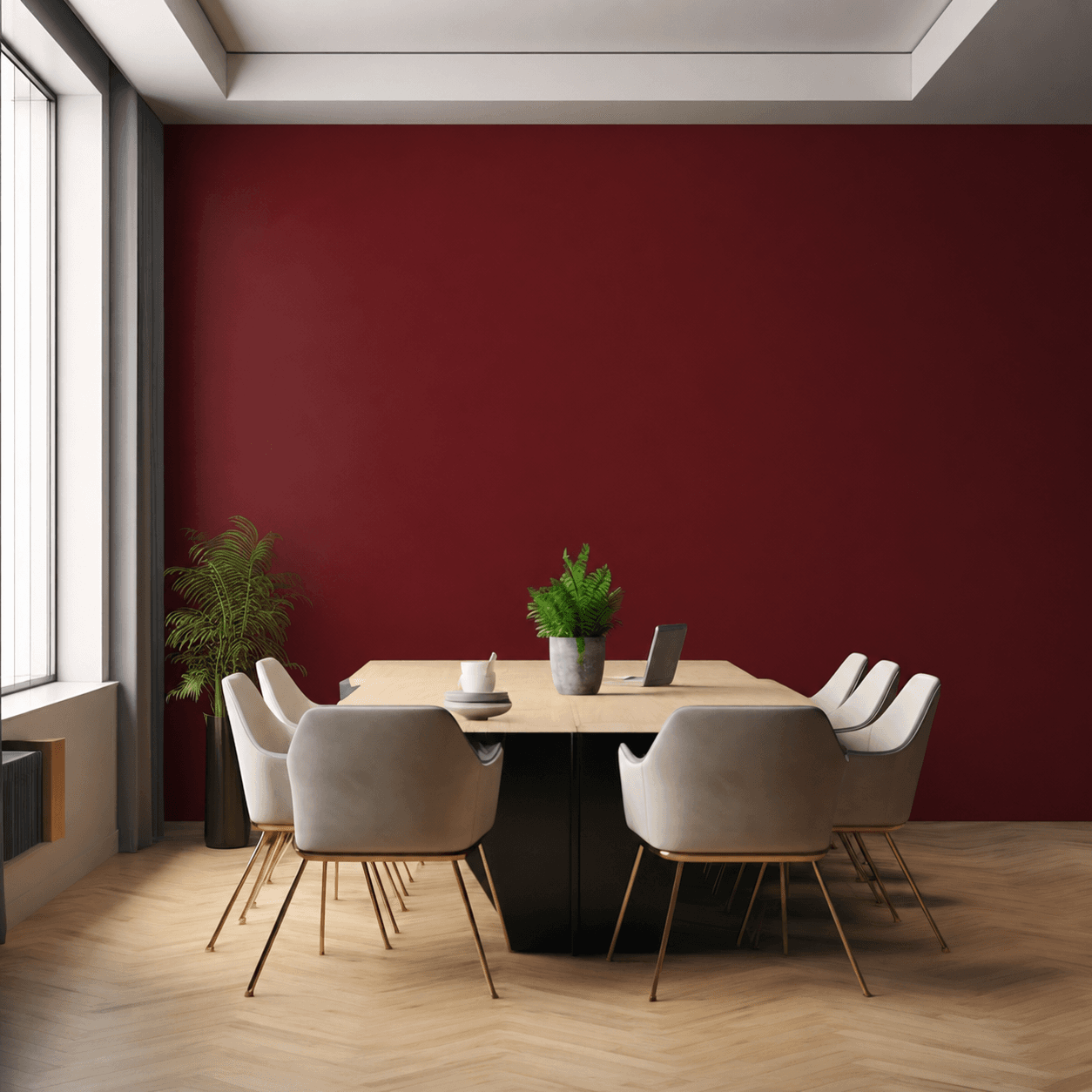 Rouge cerise foncé L137-KNDECO