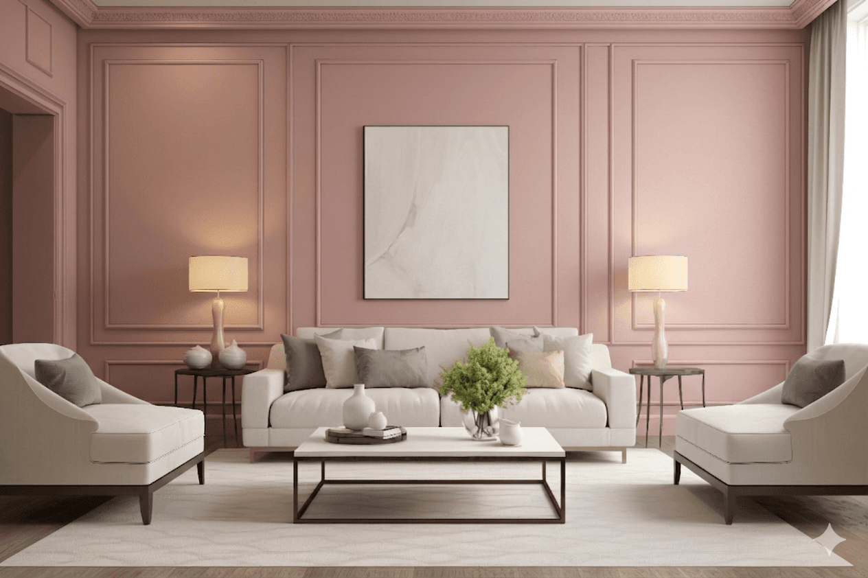Rose poudré V135-KNDECO - Salon